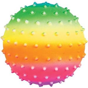 Fun Express 5" Rainbow Spike Balls – Vibrant Educational Toys for Kids Ideal for Sensory Play – Learning Activities Hand-Eye Coordination and Motor Skill Development – Assorted Colors – 12 Pieces