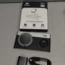 Foldable 3 in 1 Magnetic Wireless Charging Station for Apple Devices, Leather-Like Fast Wireless Charger Dock with Night Light for Magsafe iPhone 17/16/15/14, Apple Watch, AirPod,Gift for Men (Black)