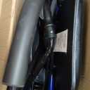 Drive Medical 10257BL-1 4 Wheel Rollator Walker With Seat, Steel Rolling Walker, Height Adjustable, 7.5" Wheels, Removable Back Support, 300 Pound Weight Capacity, Blue