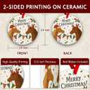 2 x Cute Horses Merry Christmas Ornament 2026 Horse Lovers Xmas Tree Decoration, Rustic Farm Holiday Decor - Xmas Tree Hanging Decor, Holiday Keepsake Ideas for Family, Friends