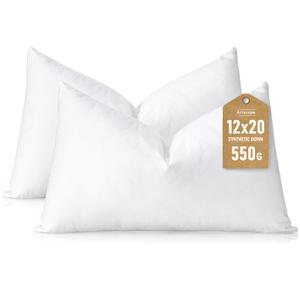 Artscope Synthetic Down Pillow Insert, 27x27 Throw Pillow Inserts Set of 2