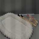 Zakkart SnugCloud Cat Window Perch with 4-Sided Bolster - Orthopedic Cat Hammock for Window Sill - Solid Hardwood & Metal Frame - Window Seat for Pets (Natural Color Wood w/White Bed,)