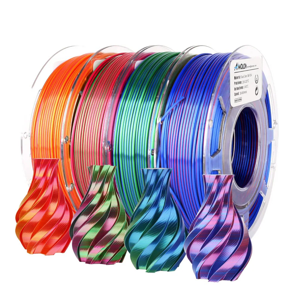 PlasticSilk Series Printing Filament Amolen 3 Spools