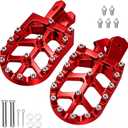 Dirt Bike Foot Pegs Replacement for Surron Sur Ron LBX E-Ride Pro S SS SR 2.0 3.0 79Bike Falcon GT Talaria Throne SRPNT Parts Left and Right Electric Dirtbike Pegs Footrest Red