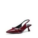 DREAM PAIRS Women's Low Kitten Heels Slingback Closed Pointed Toe Comfortable Dressy Pumps Wedding Party Casual Elegant Dress Shoes 7.5