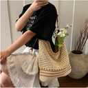 Bohemia Straw Beach Bag Women Macrame Crossbody Purse Shoulder Tote Bag Travel Beach Bag Summer Top-handle Hobo Bags 2025