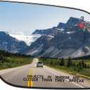 Passenger Side Mirror Replacement for Ford Explorer 2011 2012 2013 2014 2015 2016 2017 - Right Side Mirror Glass, Rear View Mirrors Glass with Power Heated & Blind Spot (BB5Z17K707D)