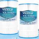 Vexca® Swimming Pool Filter Cartridge Compatible with Pentair CC75, Pleatco PAP75, Filbur FC-0685,Unicel C-9407, Ultral-C2, R173214, 59054100, 75 Sq.Ft, 2 Pack