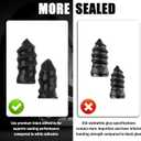 Junecarp New 60PCS Car Tire Repair Rubber Nail Kit,Self-Service Tire Repair Screws Kit with 4 Sizes of Screw in Tires Plugs & Screwdriver,Portable Car Tires Plugs Screw Type