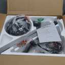 42 inch Black Ceiling Fans with Lights and Remote Control, LED Ceiling Fan Dimmable 3 CCT 6-Speed, Noiseless Modern Ceiling Fan for Bedroom, Living Room, Dining Room, ETL Listed