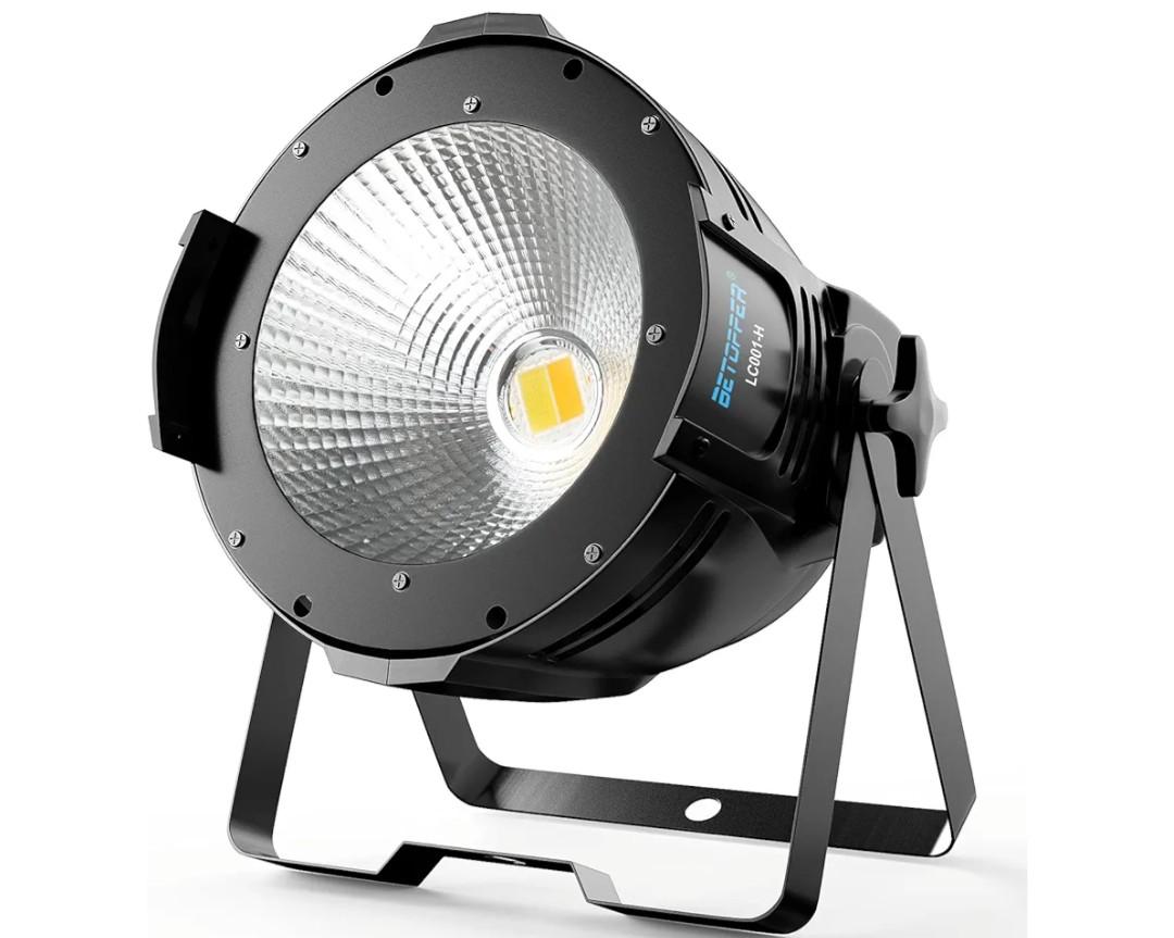 Stage Spotlights, 100W LED DMX Lights, Warm & Cold White Spot Lights COB Stage Lighting, Strobe Lighting for Church, Parties, Wedding, Theatre, Live Events, Stage etc.(1 Pack)