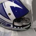 Youth Dirt Bike Helmet DOT Certified - Full Face Motorcycle Helmet for Off-Road, ATV, Street Riding, Includes Adjustable Goggles & Protective Gloves, BLUE, Small
