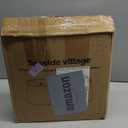 Lampshades Set of 2, Drum Lampshades 11.6" Top x 12.6" Bottom x 9.8" High, Seaside village Medium Lampshades (Spider Fitter), Beige Lampshades Natural Linen Hand Crafted, Easy Assembly Required