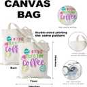 Canvas Bag for Easter Aesthetic Easter Tote Bag for Women