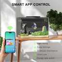 ERAARK 4 Gallon Betta Fish Tank,Smart APP Control Aquarium with Filter,Light,Water Pump,Self Cleaning
