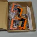 Cabinet Clamps for Woodworking and Cabinet Installation, 4 Pack Heavy Duty Face Frame Clamps with Alignment Plate, Perfect for Drawer Fronts, Panels, and Cabinet Hardware Jig Installation(Orange)