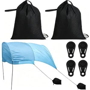 2 x Bylion 2 Pack Beach Shade Accessories Beach Canopy Wind Assist