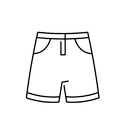 Little Boy Shorts Blue L 10.5"