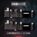 BRAVOBELT Belly Band Holster - by BRAVOBELT Athletic Performance Holster for Running, Jogging, Hiking - G17-43 S&W M&P 40 Shield | for Men & Women (XL - 45" - 55" Belly)