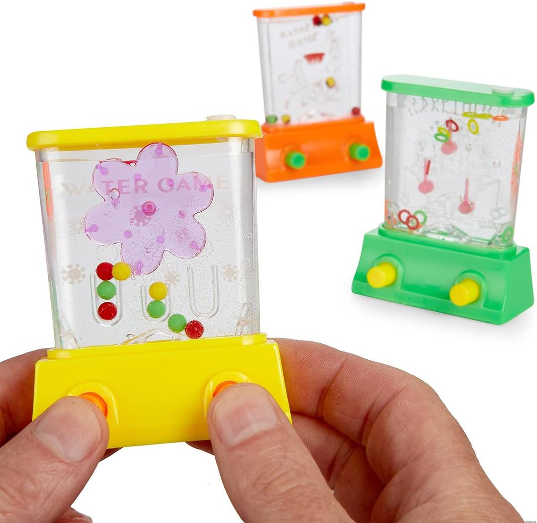 Kicko Water Game - Variety Pack - Red, Orange, Green - 3 Pack - Assorted Handheld Water Games for Kids, Teens, Adults - Party Favor, Hours of Fun