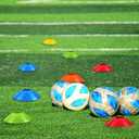 Mipcase 30Pcs Disc Soccer Cones for Training Kids : Flexible Plastic Football Cones with Mesh Bag for Sports Training and Coaching, 7.39X7.39X1.77in