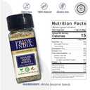 Pride of India | Sesame Seed Whole 2.3 oz (65.20 gm) Small Dual Sifter Bottle | Unhulled & Fresh | Keto-Friendly/Gluten-Free | Rich in Dietary Fiber | Ideal Seasoning for Salads/Sweets/Desserts – Easy to Use (EXP 12/31/26)