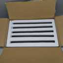 Black 15 Pack Marble Pencil Tile, 0.5"X12" Polished Marble Tile Edge Trim for Kitchen Backsplash, Bathroom and Shower Walls (15)