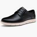 Jousen Mens Casual Shoes Simple Comfortable Casual Dress Shoes for Men 11.5, Black