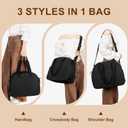 Lunch Tote Bag for Women, Quilted Puffer Work Purse with 15.3 Inch Laptop Compartment, for Office, Teacher, Nurse