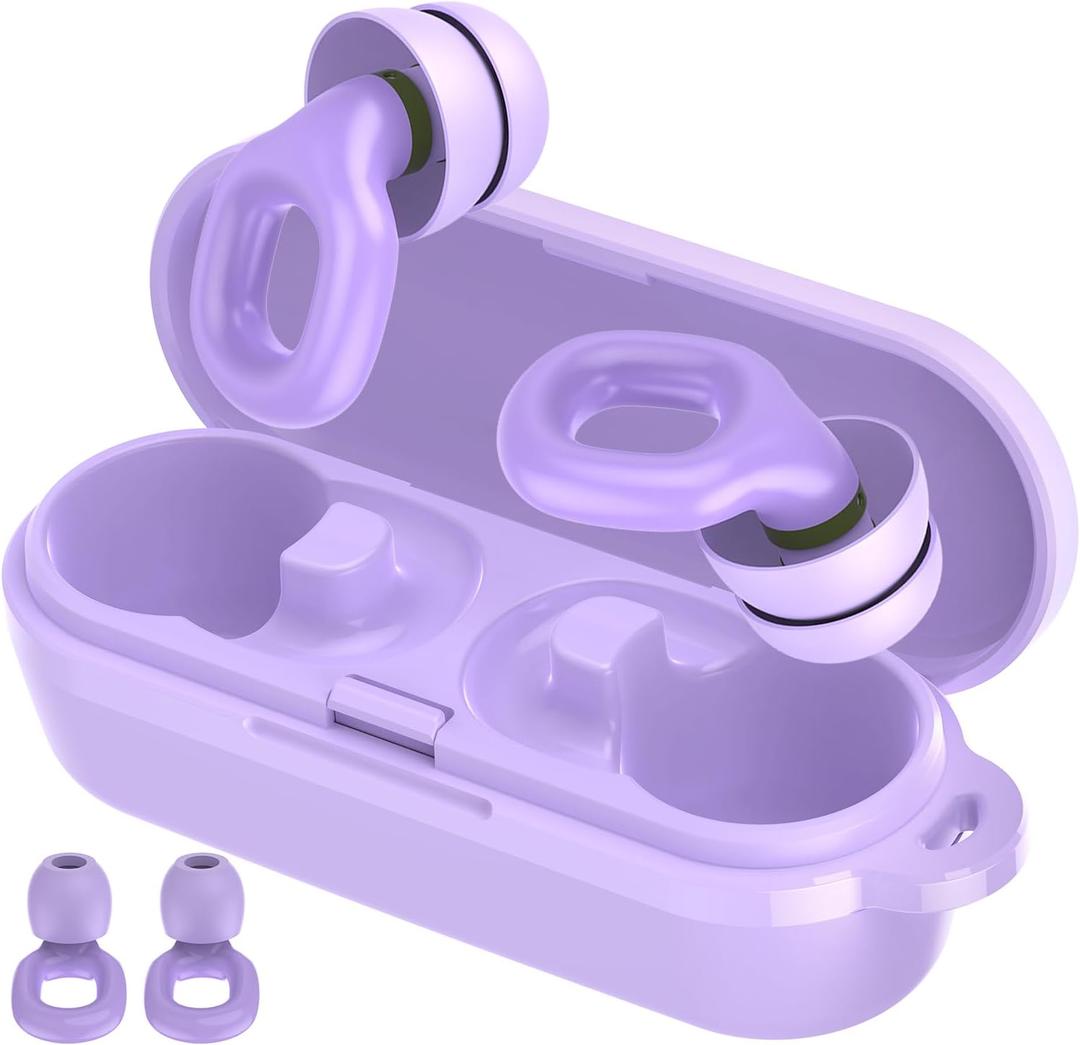 Earplugs for Sleeping Noise Cancelling, 36dB Noise Reduction, Purple