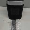 Small Portable Space Heater for Indoor Use - VOCRS 1500W PTC Electric Heater with Thermostat, Remote Control, 12H Timer, Eco and Fan Mode, Rapid and Safe Heating for Bedroom, Office