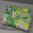 Alphabet Rugs for Kids Playroom - ABC Rug for Classroom with ABC Alphabet,Animals Colors,ABC Carpet for Children Playroom Cartoon Kids Play Mat for Bedroom Decor,Green,2.5x4 Feet