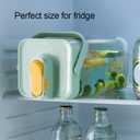 0.9 Gallon Drink Dispenser with Spigot,100% Leakproof,Sealed and Filter screen,Milk,Lemonade Dispenser,Juice Containers With Lids For Fridge and Dairly Use,Beverage Liquid Drink Container for Party