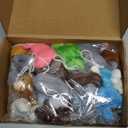 24 Packs Mini Plush Animals Toys, Animals Keychain Charms for Kids, Small Stuffed Animal Bulk for Kids, Easter Party Favors, Easter Basket Stuffers, Carnival Prizes, School Gifts