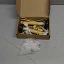 Enhon 2 Pack Electric Window Candle Lights, 7 Inch Christmas Window Candles Plug in with LED Silicone Bulb, 120V C7 0.6W Warm White Country Rustic Candle Light with 5 FT Cord and On/Off Switch