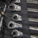 Brake Line Wrench Set: Metric 10-17mm - Ratcheting Open-end for Nuts on Fuel, Brake or Air Conditioning Lines