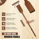Timtin 36 Inch Long Wooden Mixing Paddle for Cooking Acacia Flat Wooden Spatula Crawfish Paddle Stir Seafood Boil Pot Cooking Spatula for Crawfish Boil Pot Seafood Beer Camping Restaurants