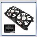Radiator Cooling Fan Replacement for 23123633 23123634 Replacement for Silverado 1500 2015-2019 Replacement for Sierra 1500 2015-2019