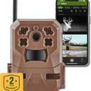 Moultrie Edge Cellular Trail Camera - Auto Connect - Nationwide Coverage - 720p Video with Audio - Built in Memory - Cloud Storage - 80 ft Low Glow IR LED Flash