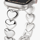 Metal Bracelet Compatible with Apple Watch Band Women 38mm 40mm 41mm 42mm 44mm 45mm 46mm 49mm Rhinestone Dressy Apple Watch Strap for iWatch Band Series 11/10/9/8/7/6/5/4/3/2/1/SE 3/Ultra 3