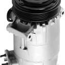 Car A/C Compressor Fit for Chevrolet Equinox, Impala, Malibu, for GMC Terrain, for Buick Regal 2014-2017 Automotive Replacement AC Compressor 22947668 A/C Compressor for Car CO 22285C