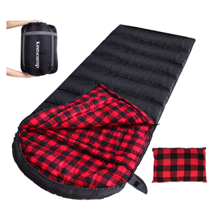 0 Degree Sleeping Bag Cotton Flannel Winter Cold Weather for Adults XXL Sleeping Bag 4 Season Big and Tall with Pillow Compression Sack