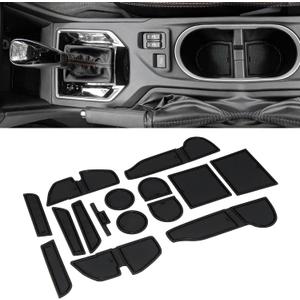 Cup Holder Insert for Subaru Crosstrek 2023 2022 2021 2020 2019 2018 and for Subaru Impreza 2017-2023 Center Console Mat Non-Slip Door Pocket Liners Interior Accessories (Black)
