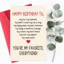 2 x Funny Birthday Card & Gifts for Men Husband Boyfriend Wife Girlfriend, Birthday Decorations for her him, Happy Bday Card, Sweetheart Romantic Raunchy