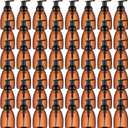 Nuenen 48 Pieces 8oz Foaming Soap Dispenser Refillable Foaming Pump Bottles Bulk Travel Hand Soap Dispenser Plastic Press Bottles Empty Containers for Shampoo Bathroom Commercial(Amber)