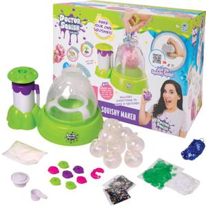 Doctor Squish Squishy Maker Station | DIY Make Your Squishies Kit | All Inclusive with Sparkles & Slime Powder | Ages 8 & Up