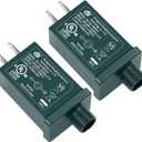 Christmas Tree Plug Adapter, 12V 1.5A Green Class 2 Power Supply for Outdoor Inflatable Decoration - Inflatable Plug Replacement Ip44 Power Adapter for Christmas inflatables, LED String Light (2 Pcs)