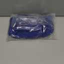 Dokotoo Women's Hollow Pleated Short Sleeves Square Neck Casual Loose Solid Color Knit T Shirts Tops Blouses (X-Large, Bluing)