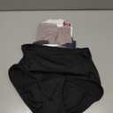 Hanes Women's Comfort, Period Underwear Pack, Light Leaks Period Panties, Light Protection Underwear, 3-Pack (Black, M)