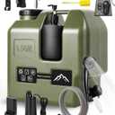 Portable Shower for Camping with Water Jug, Electric Rechargeable Camping Shower, 5.5-Gal Food Grade Water Container IPX7 Waterproof Outdoor Camp Pump for Hiking Beach, Travel, Pet Bath